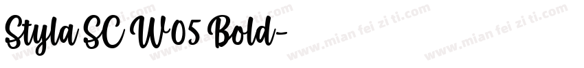 Styla SC W05 Bold字体转换